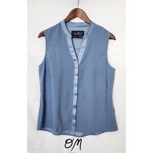 Elizabeth & Clarke Unstainable Collection 100% Vegan Silk Sleeveless Blouse - 12